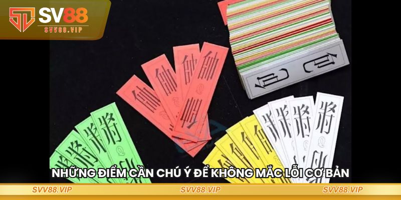 Những điểm cần chú ý để không mắc lỗi cơ bản
